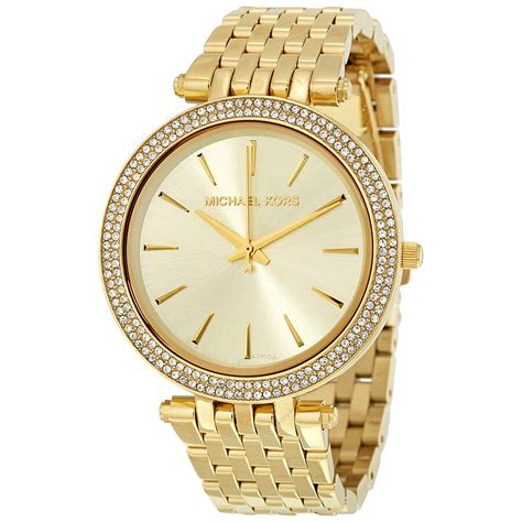 gold michael kors watches ladies|Michael Kors gold diamond watch.